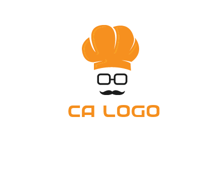 chef with goggles and mustache logo