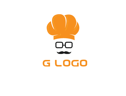 chef with goggles and mustache logo