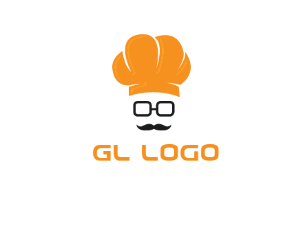 chef with goggles and mustache logo