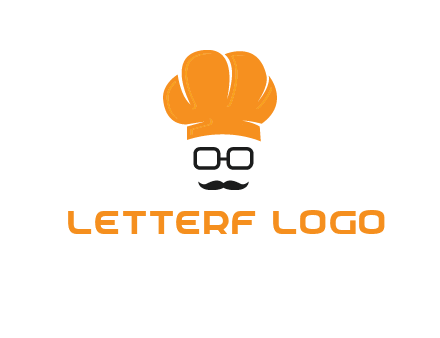 chef with goggles and mustache logo