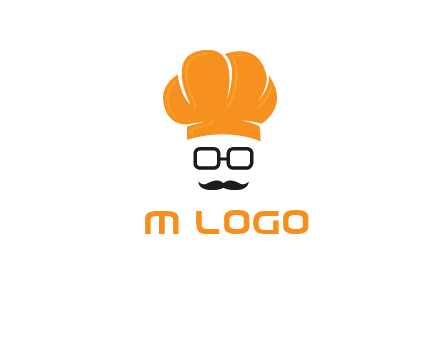 chef with goggles and mustache logo