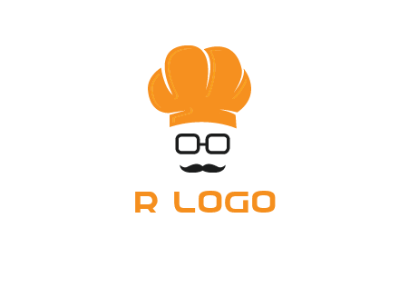 chef with goggles and mustache logo