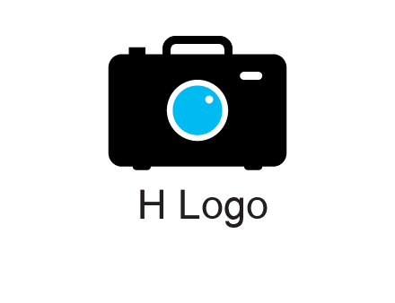 camera iris in a briefcase photography logo