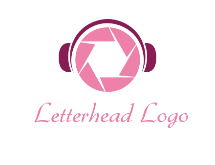 shutter with headphones photography logo