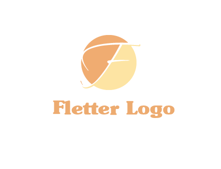 letter F inside circle logo