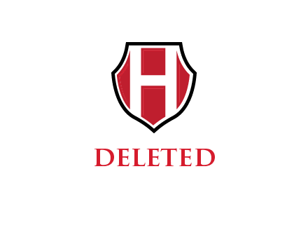 letter H inside shield logo