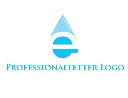 letter e incorporated with water drop logo