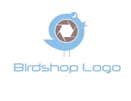 shutter in twitter bird photography logo