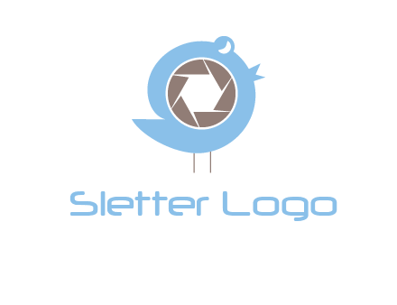 shutter in twitter bird photography logo