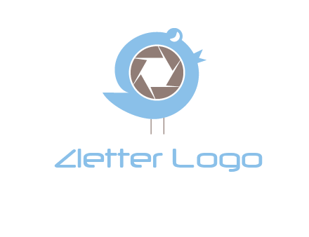 shutter in twitter bird photography logo