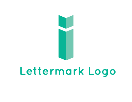 letter i with book logo