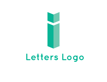 letter i with book logo