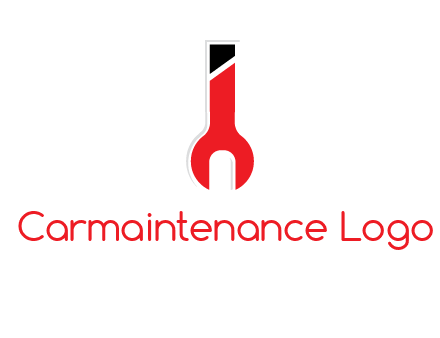 letter i incorporated with open end wrench logo