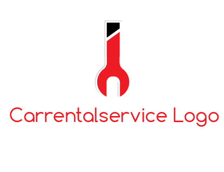 letter i incorporated with open end wrench logo