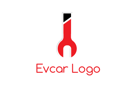 letter i incorporated with open end wrench logo