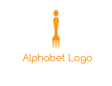 letter i incorporated with fork logo