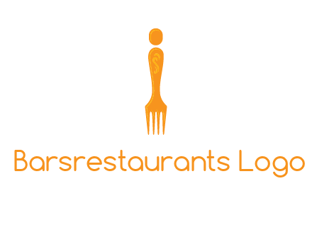 letter i incorporated with fork logo