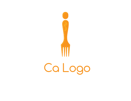 letter i incorporated with fork logo