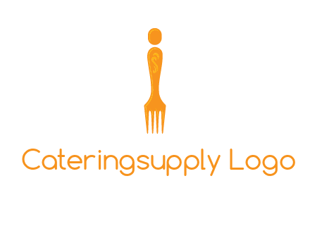 letter i incorporated with fork logo