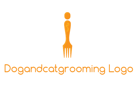 letter i incorporated with fork logo