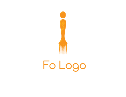 letter i incorporated with fork logo