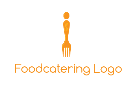 letter i incorporated with fork logo