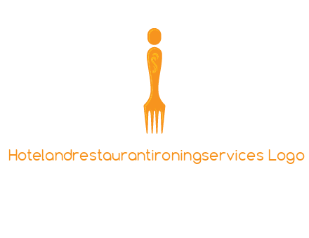 letter i incorporated with fork logo