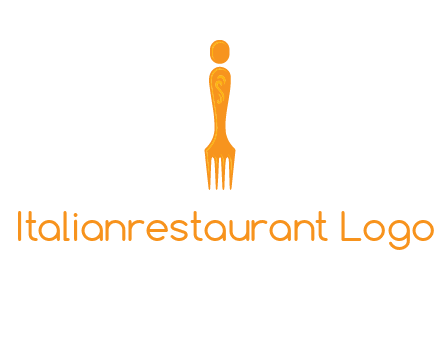 letter i incorporated with fork logo