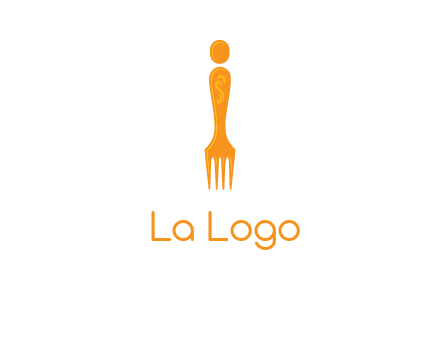 letter i incorporated with fork logo