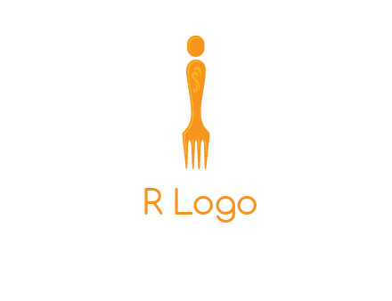 letter i incorporated with fork logo