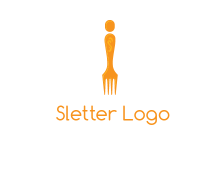 letter i incorporated with fork logo