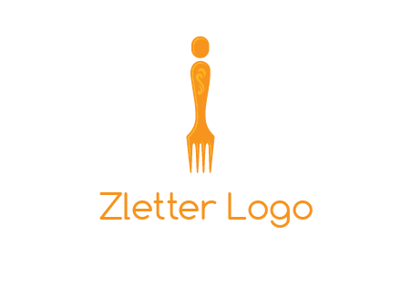 letter i incorporated with fork logo