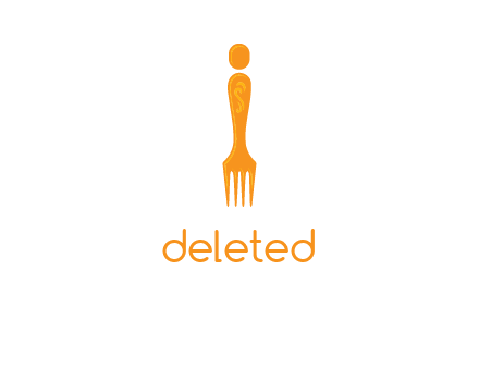 letter i incorporated with fork logo