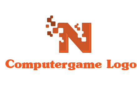 digital letter N logo