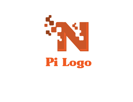 digital letter N logo