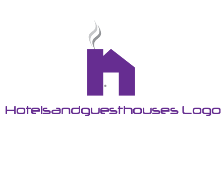 house made of letter n logo