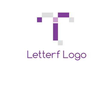 Digital letter T logo