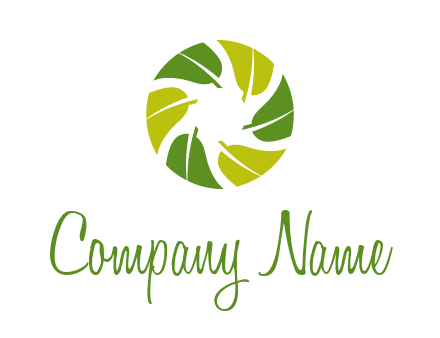 half leaves in shutter shape photography logo