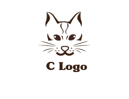 abstract cat logo