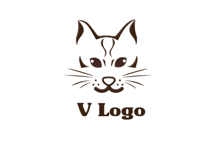 abstract cat logo