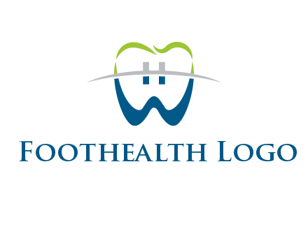 teeth made of letter w logo