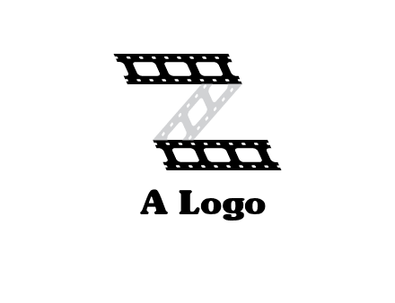 film reel forming letter Z logo