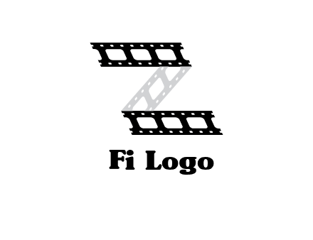 film reel forming letter Z logo