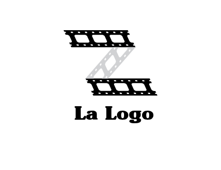 film reel forming letter Z logo