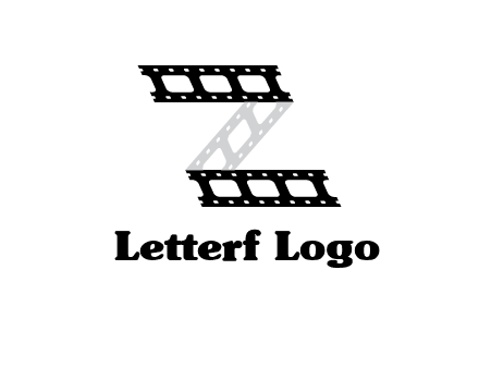 film reel forming letter Z logo