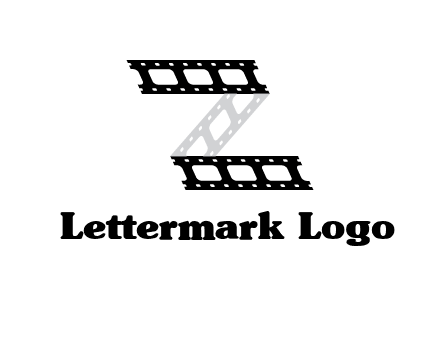 film reel forming letter Z logo