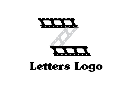 film reel forming letter Z logo