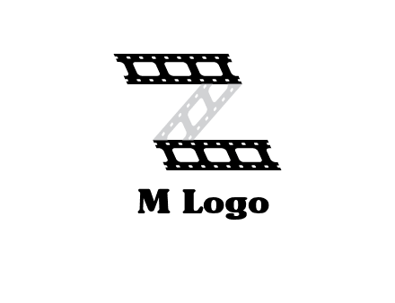 film reel forming letter Z logo