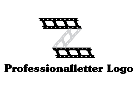 film reel forming letter Z logo