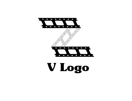 film reel forming letter Z logo